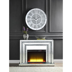 Noralie - Fireplace - Mirrored - Wood - 35"