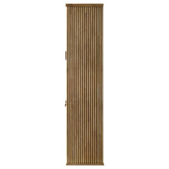 Adina - 77" Tall Display Cabinet - Distressed Light Brown