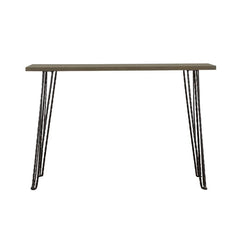 Neville - Rectangular Wood Top Entryway Console Table - Gray