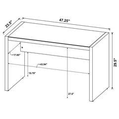 Luetta - Writing Desk - Dark Brown