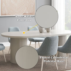 Laela - Dining Table - Bone White