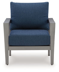 Gali - Gray / Blue - Sofa / Chairs / Table Set (Set of 4)