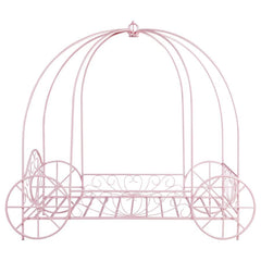 Massi - Metal Twin Canopy Bed - Powder Pink