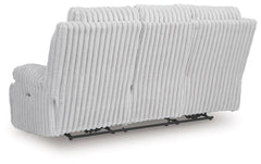 Rhines Falls - Reclining Power Sofa With Drop Down Table - Alloy