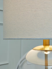 Samder - White - Glass Table Lamp