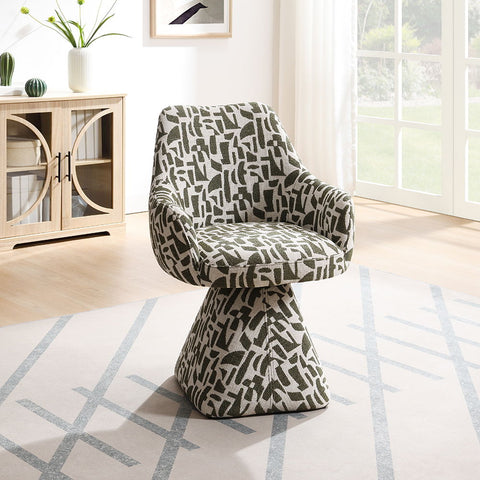 Priel - Accent Chair With Swivel - Green