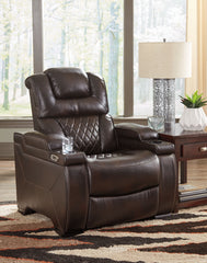 Warnerton - Brown Dark - PWR Recliner/Adj Headrest