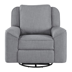 Destiny - Glider Recliner With Swivel - Gray Linen