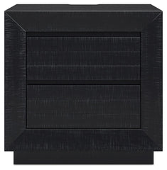 Londer - Black - Two Drawer Night Stand