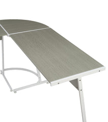 Dazenus - Desk - Gray & White Finish