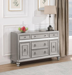 Bling Game - Dining Sideboard Buffet Cabinet - Metallic Platinum