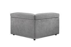 Alwin - Modular Wedge - Dark Gray Fabric
