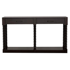 Meredith - 2-Drawer Wood Entryway Console Table - Coffee Bean