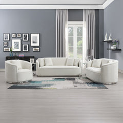 Odette - Sofa With 4 Pillows - Beige