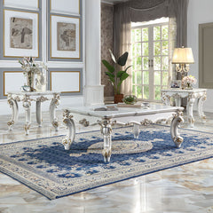 Vendom II - Coffee Table - Antique Pearl Finish