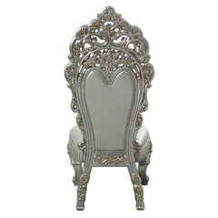 Sandoval - Side Chair (Set of 2) - Beige Synthetic Leather & Champagne