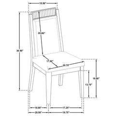 Brookmead - Wood Dining Side Chair (Set of 2) - Ivory And Black