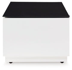 Gardoni - White / Black - Rectangular Cocktail Table