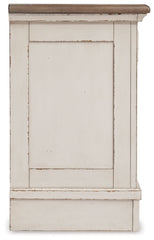 Realyn - Three Drawer Night Stand - White / Brown / Beige