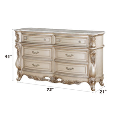 Gorsedd - Dresser - Marble & Antique White