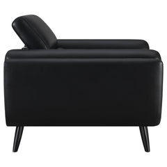 Shania - Upholstered Low Back Accent Chair - Black