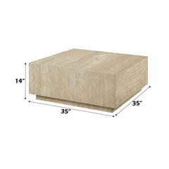 Deon - Coffee Table - Beige Travertine