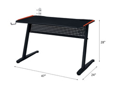 Dragi - Gaming Table - Black & Red Finish