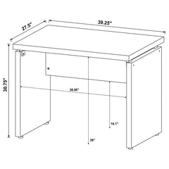 Skylar - L-Shape Desk With Mobile File Cabinet - Cappuccino