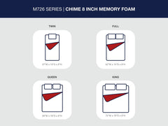 Chime 8 Inch Memory Foam - Medium Memory Foam Mattress