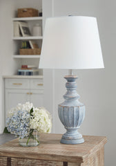 Cylerick - Antique Blue - Terracotta Table Lamp