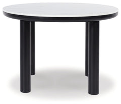 Xandrum - Black - Round Dining Room Table