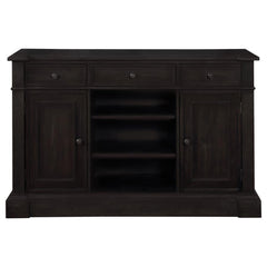 Phelps - 2 Door Sideboard Buffet Cabinet - Distressed Noir