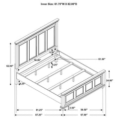 Bennington - Queen Rectangular Bed - Acacia Brown