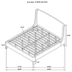 Mosby - Upholstered Wingback Bed