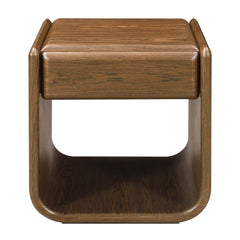 Lanza - End Table With Drawer - Dark Walnut