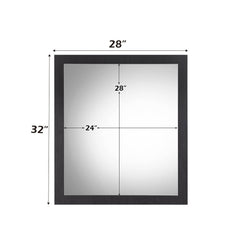 Eos - Mirror - Walnut & Black