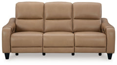 Mosswell - Power Reclining Sofa With Adj Headrest - Toffee