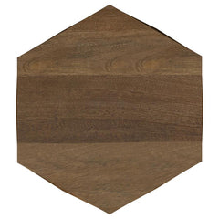 Zalika - Hexagonal Solid - Mango Wood End Table - Natural