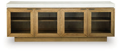 Adanworth - Accent Cabinet - Light Brown / Gray