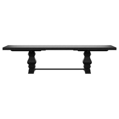 Florence - Extension Dining Table - Distressed Black