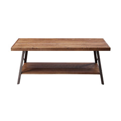Ikram - Coffee Table - Weathered Oak & Sandy Black