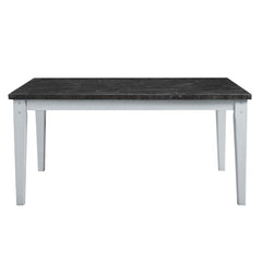 Lanton - Dining Table - Natural Marble & Antique White