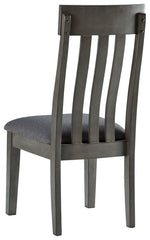 Hallanden - Black / Gray - Dining UPH Side Chair (Set of 2)