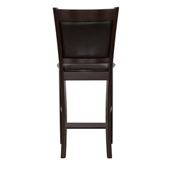 Jaden - Upholstered Counter Chair (Set of 2) - Black And Espresso