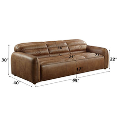 Rafer - Sofa - Cocoa Top Grain Leather