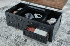 Wildenauer - Lift Top Cocktail Table - Brown / Black