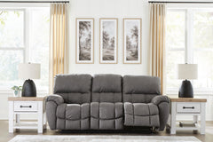 Bakerstein - Power Reclining Sofa With Adjustable Headrest - Galaxy