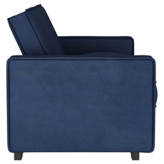 Gretchen - Upholstered Convertible Sleeper Sofa Bed - Navy Blue