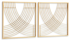 Dalkins - Gold Finish - Wall Decor Set (Set of 2)