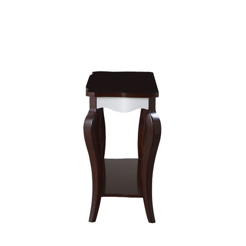 Mathias - Sofa Table - White & Walnut